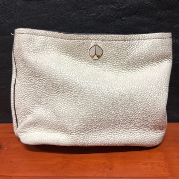 Kate Spade New York Leather Bucket Bag White - Picture 2 of 5
